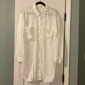 Eileen Fisher long sleeve button up blouse
